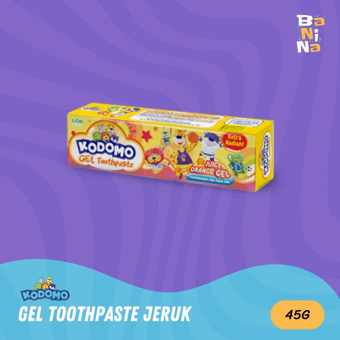 [Harga Grosir] Kodomo Gel Toothpaste Orange 45g