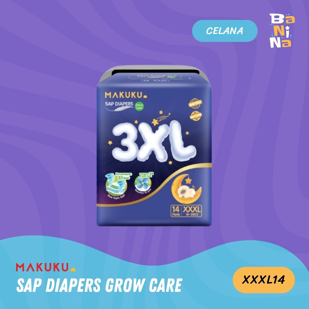 [Harga Grosir] Makuku SAP Diapers Grow Care XXXL14