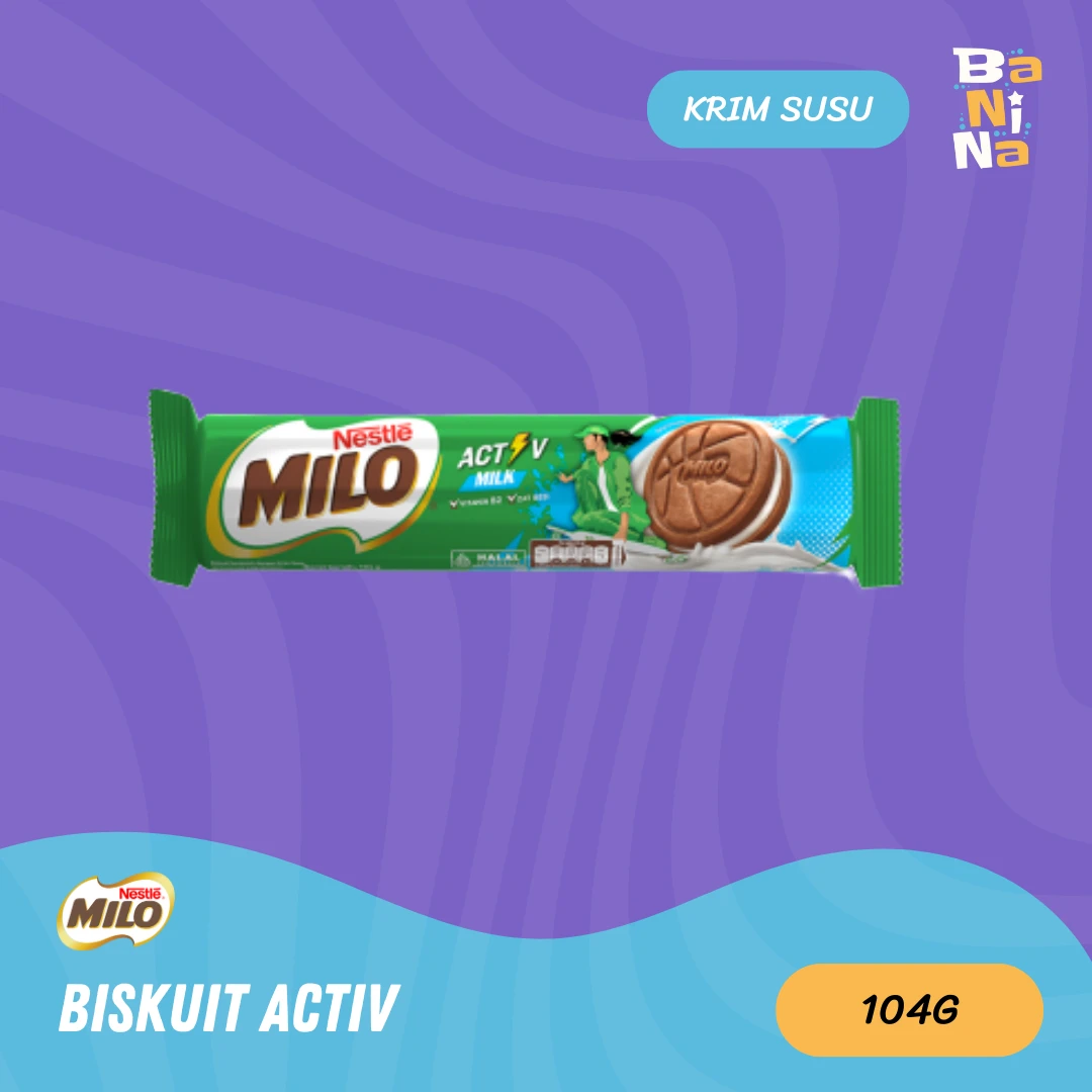 Milo Biskuit Activ Krim Susu 104g