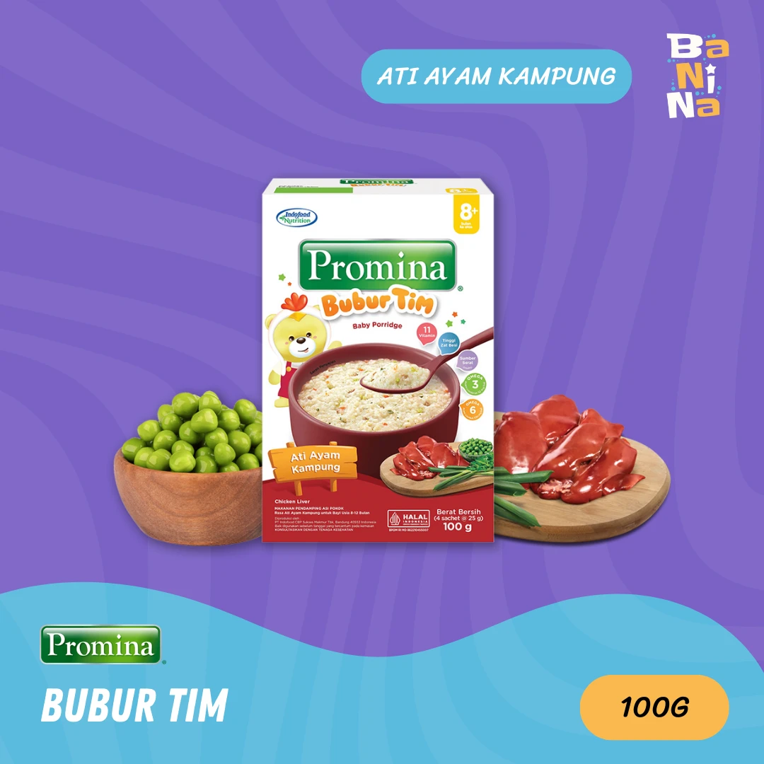 Promina Bubur tim 8+ Ati ayam kampung 100gr