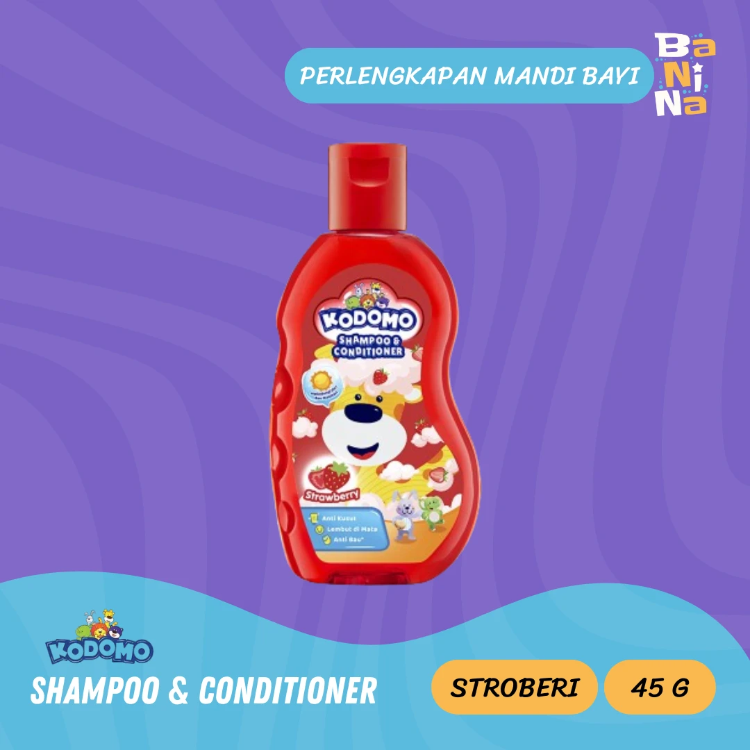 Kodomo Shampoo & Conditioner Strawberry 45ml