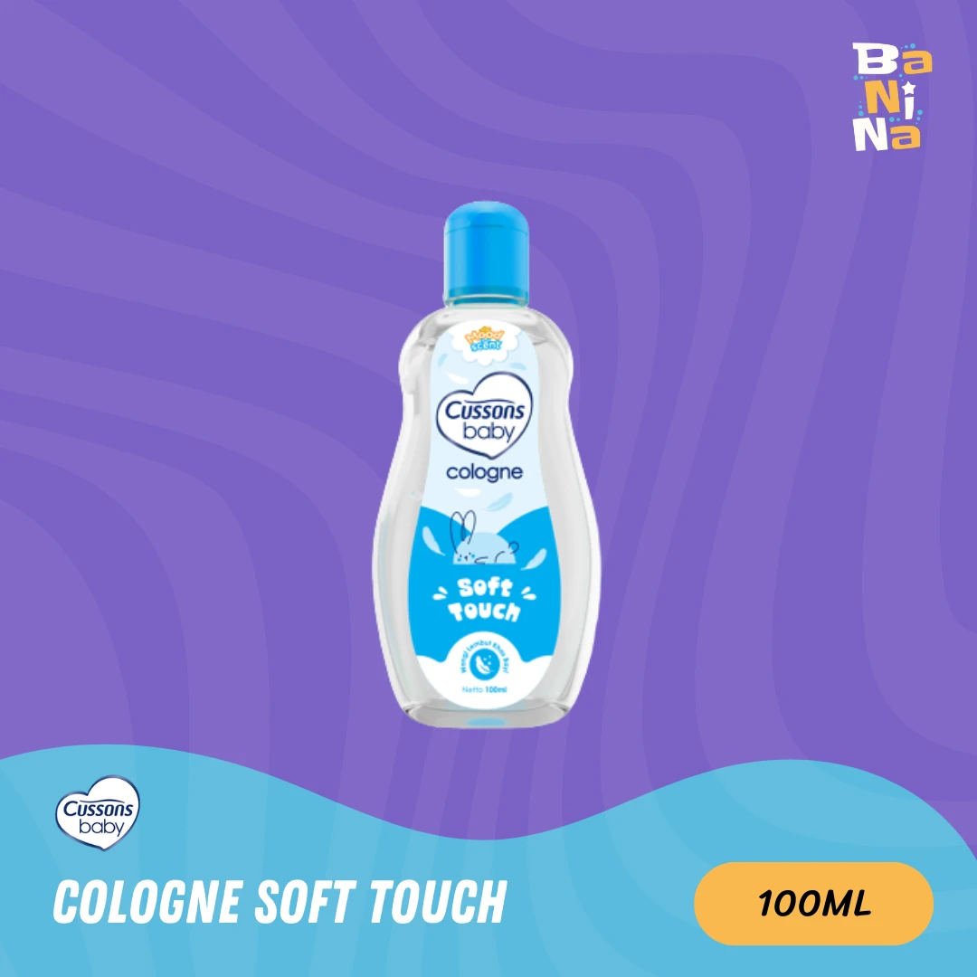 [Stock Malayu] Cussons Baby Cologne Soft Touch Biru 100ml