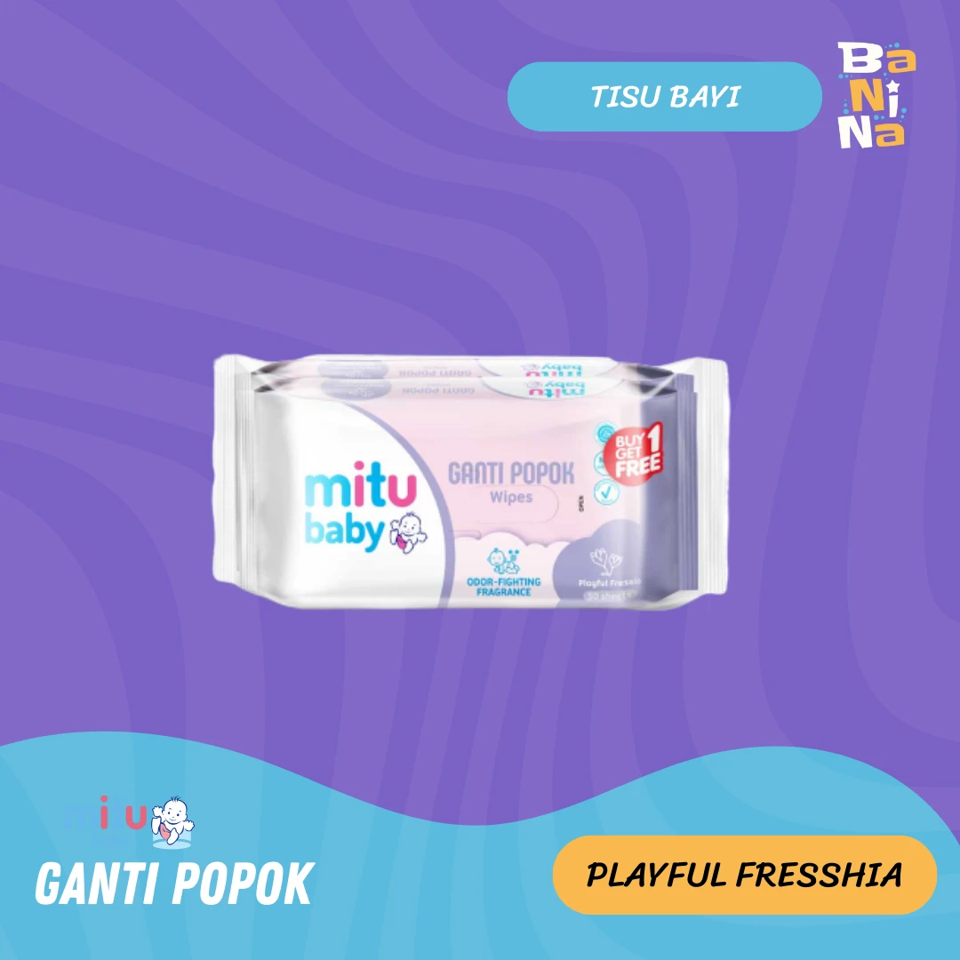 Mitu Baby Tisu Basah Ganti Popok Playful Fresshia 50s