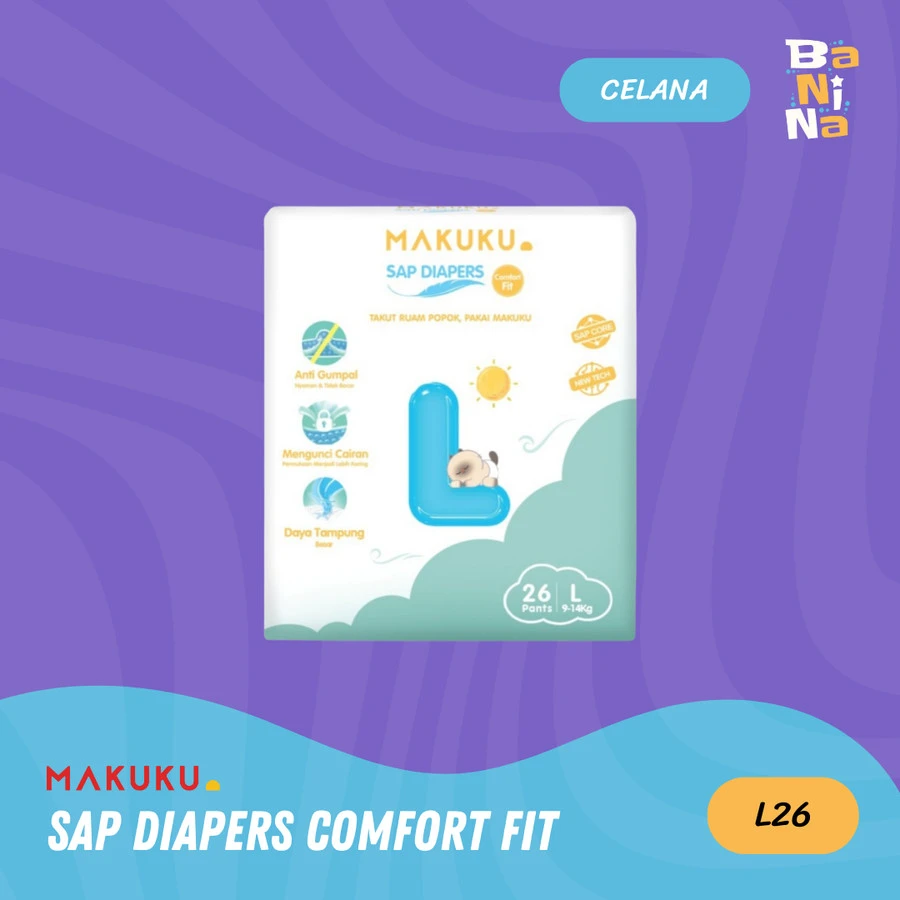 Makuku SAP Diapers Comfort Fit L26