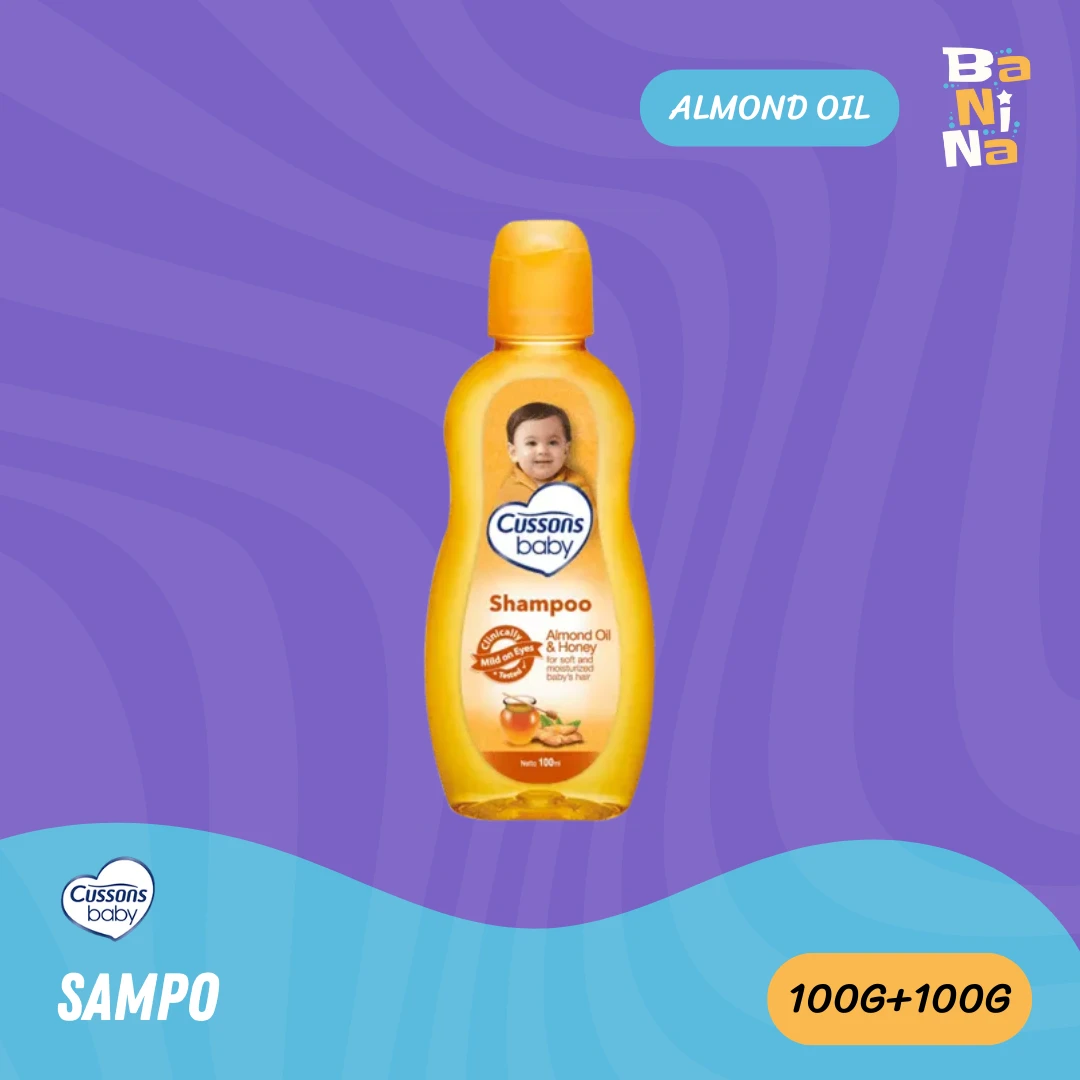 [Stock Malayu] Cussons Baby Shampoo Almond & Honey oranye 100+100ml