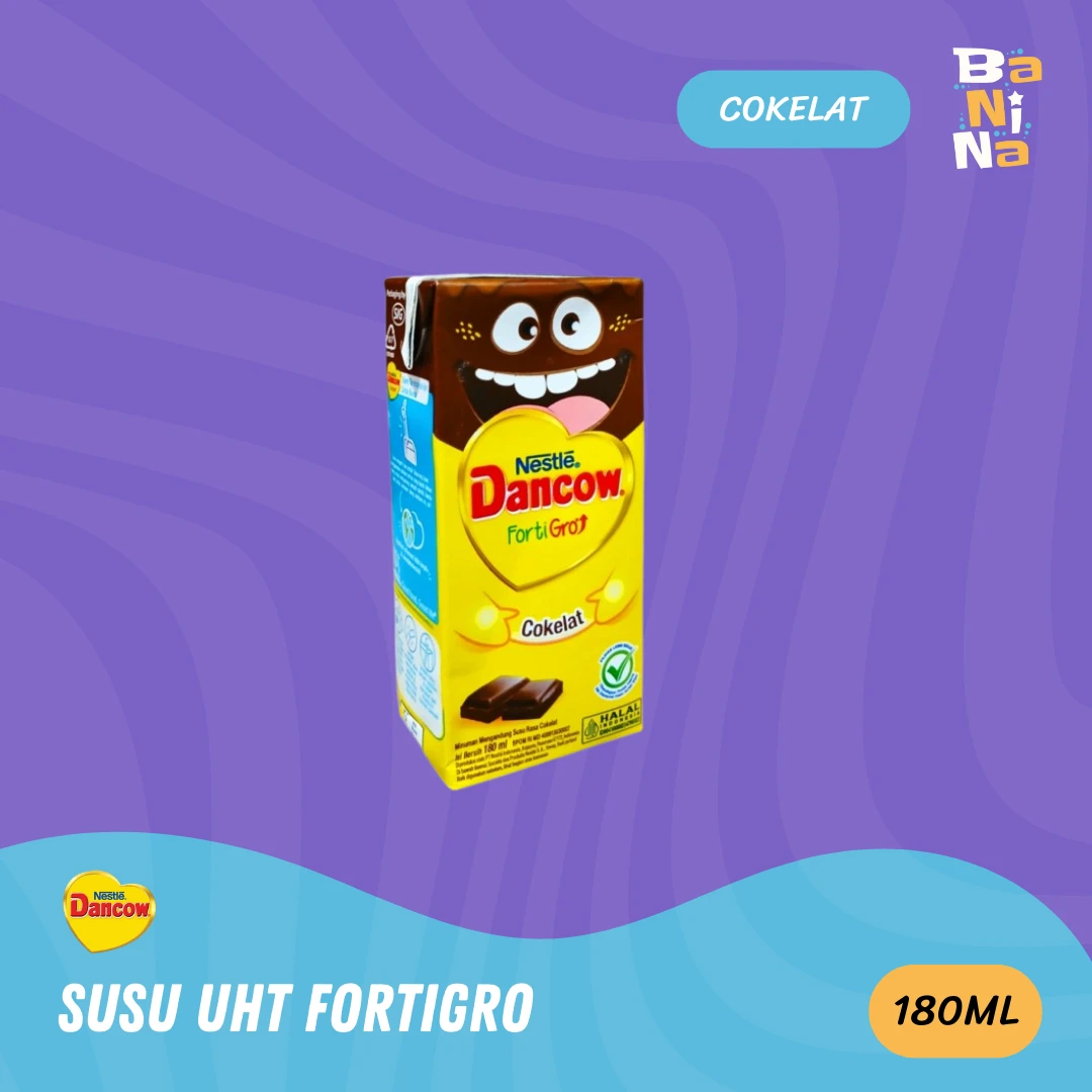 Dancow Susu UHT FortiGro 180 ml Cokelat