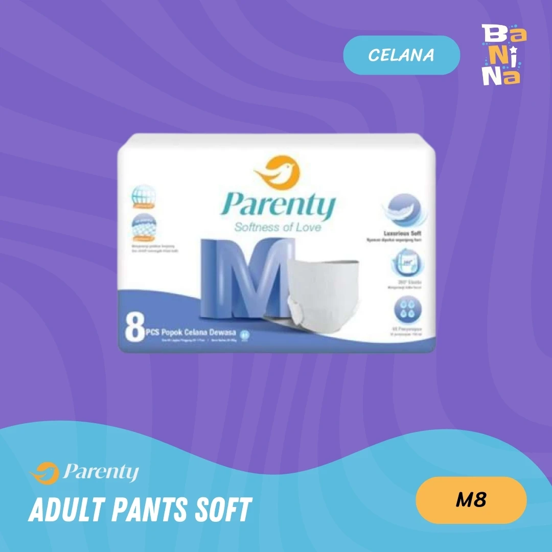 [Stock Malayu] Parenty Adult Diapers Pants M8