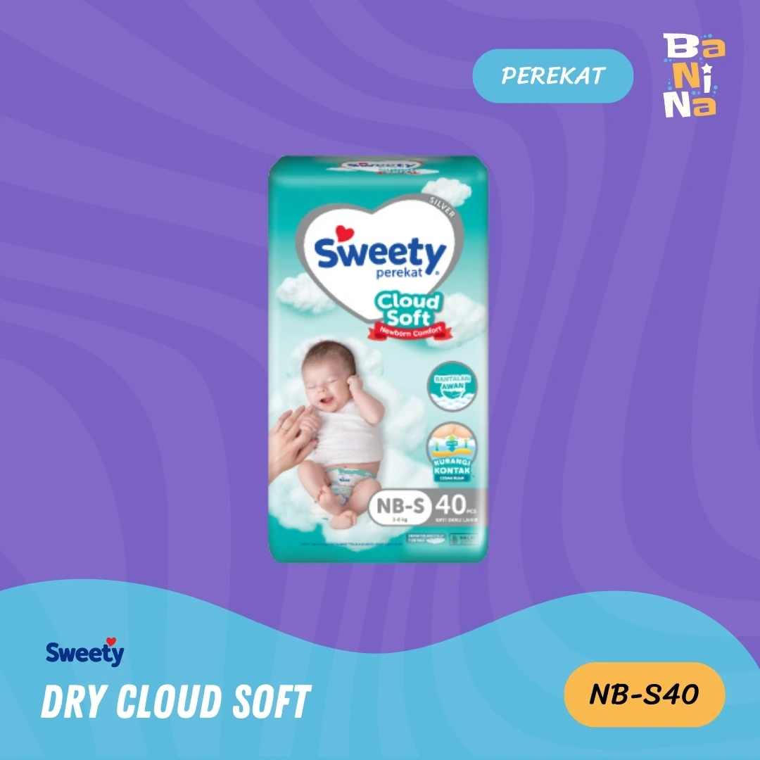 [Stock Malayu] Sweety Dry Cloud Soft NB-S40