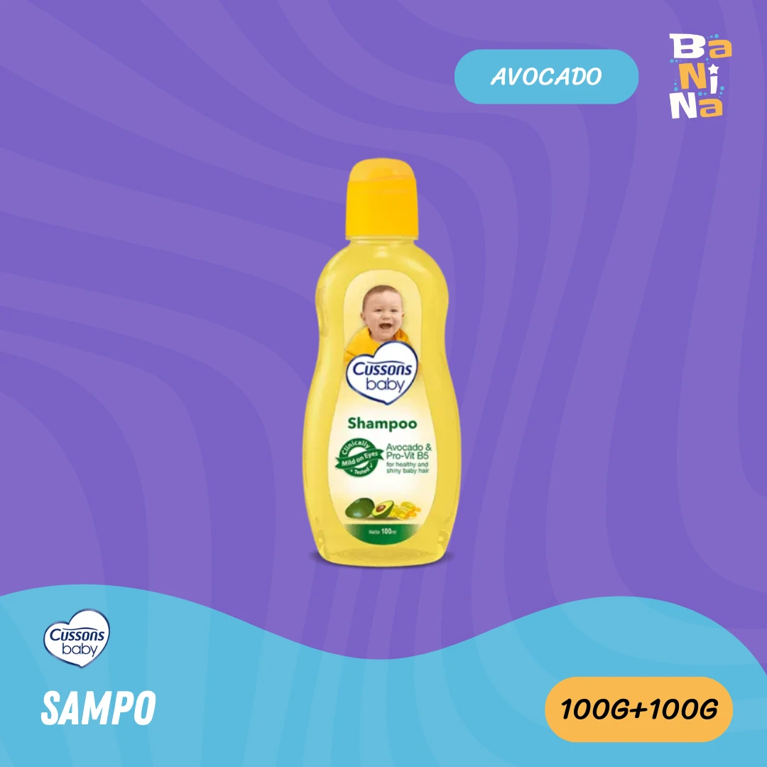 [Stock Malayu] Cussons Baby Shampoo Avocado kuning 100+100ml