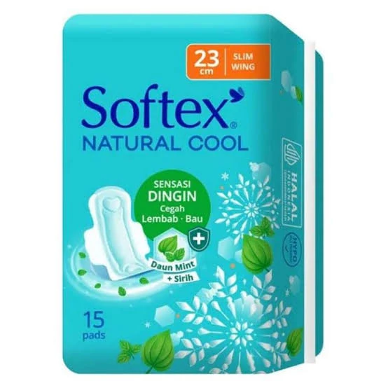 Softex Natural Cool Slim Wing 15Pads