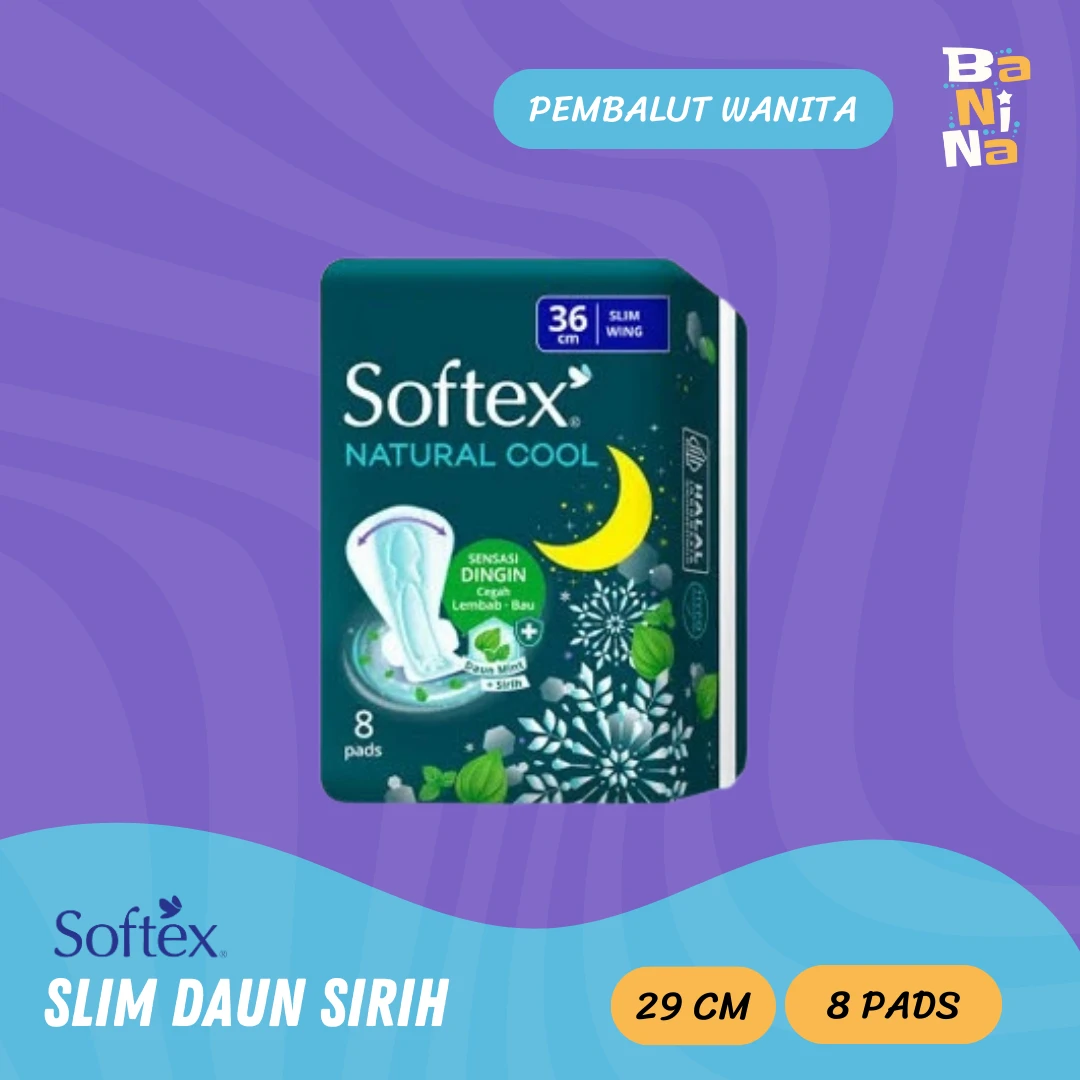 Softex Natural Cool Slim Wing 8pads
