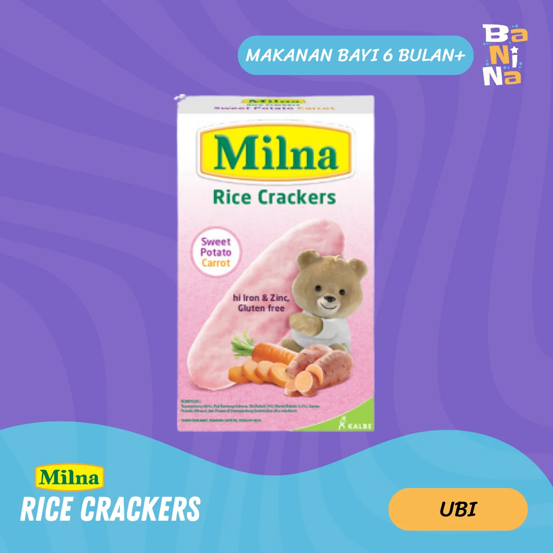 Milna Rice Crackers Ubi Wortel 20g