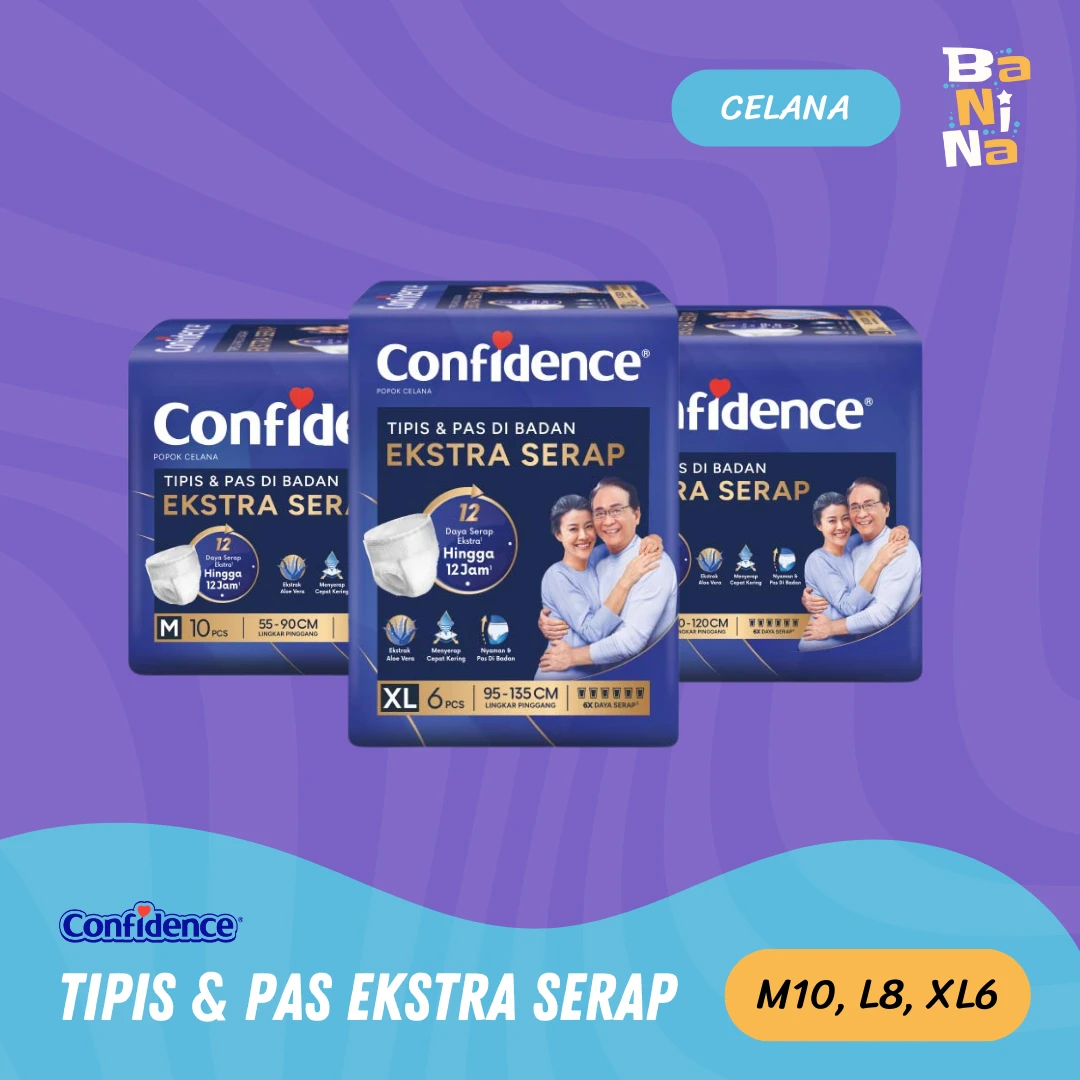 Confidence Tipis & Pas Extra Serap XL6