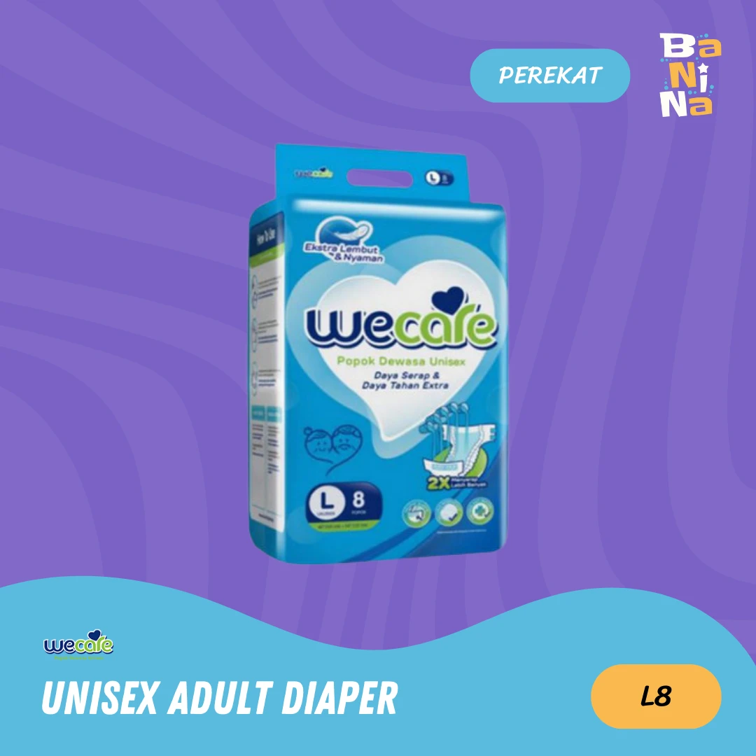 Wecare Unisex Adult Diapers L8