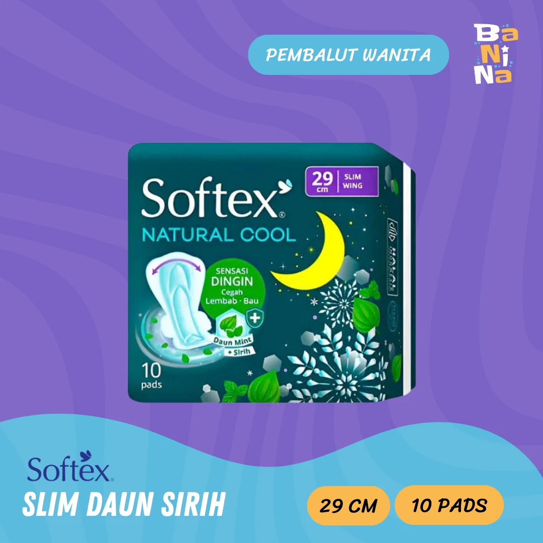Softex Natural Cool Slim Wing 10pads