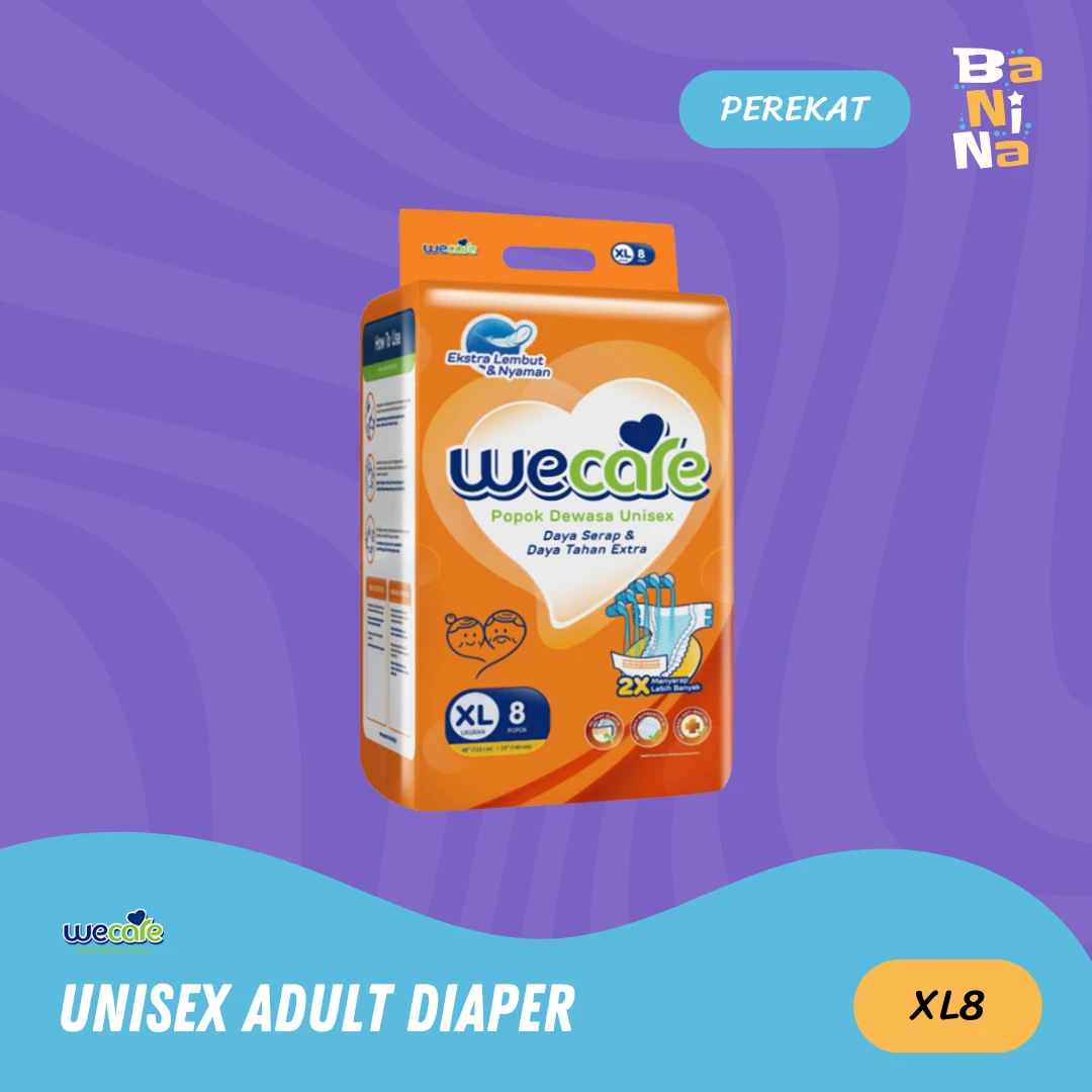 Wecare Unisex Adult Diapers XL8