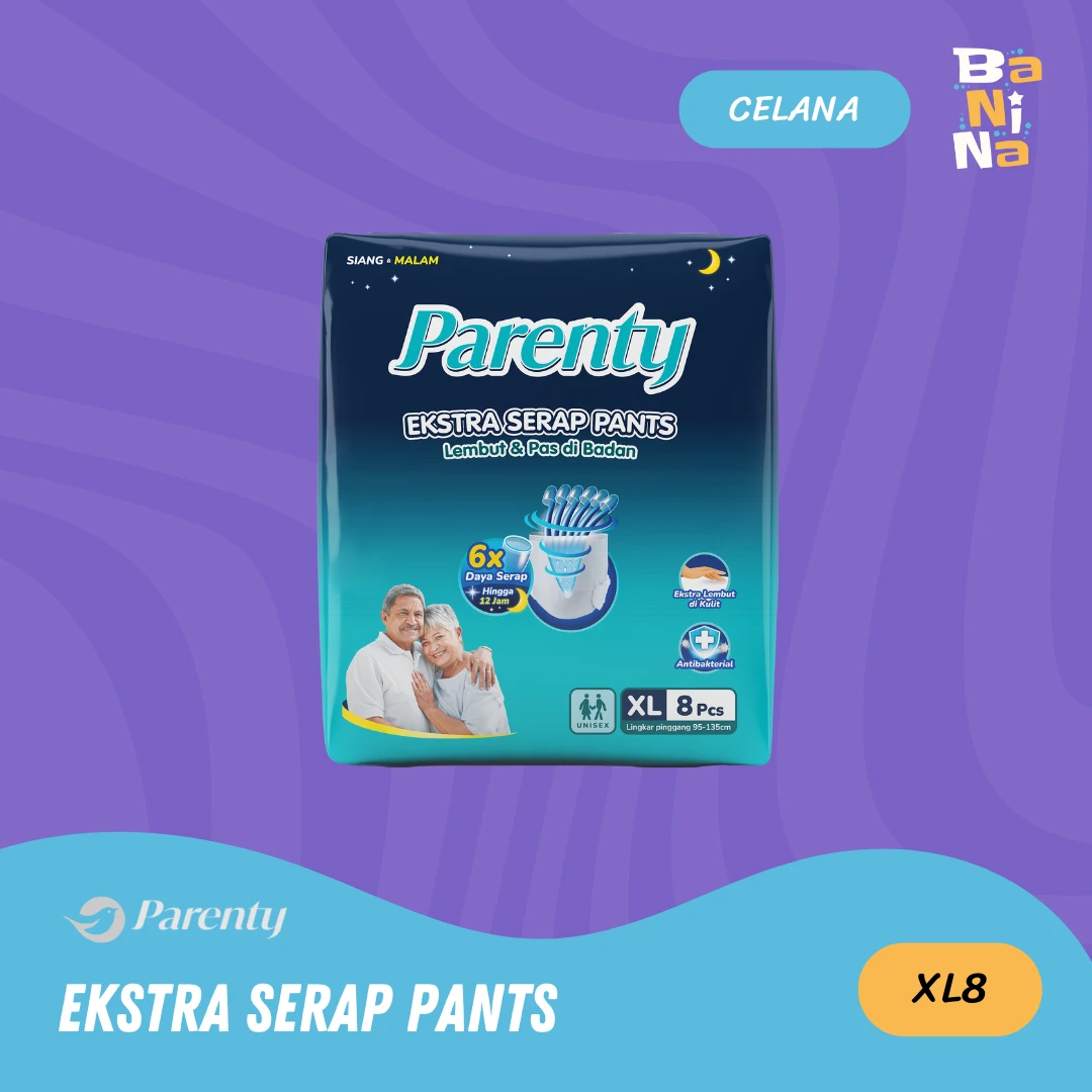 Parenty Adult Diapers Pants Extra Serap XL8