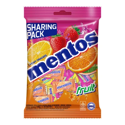 Mentos Buah pak isi 45