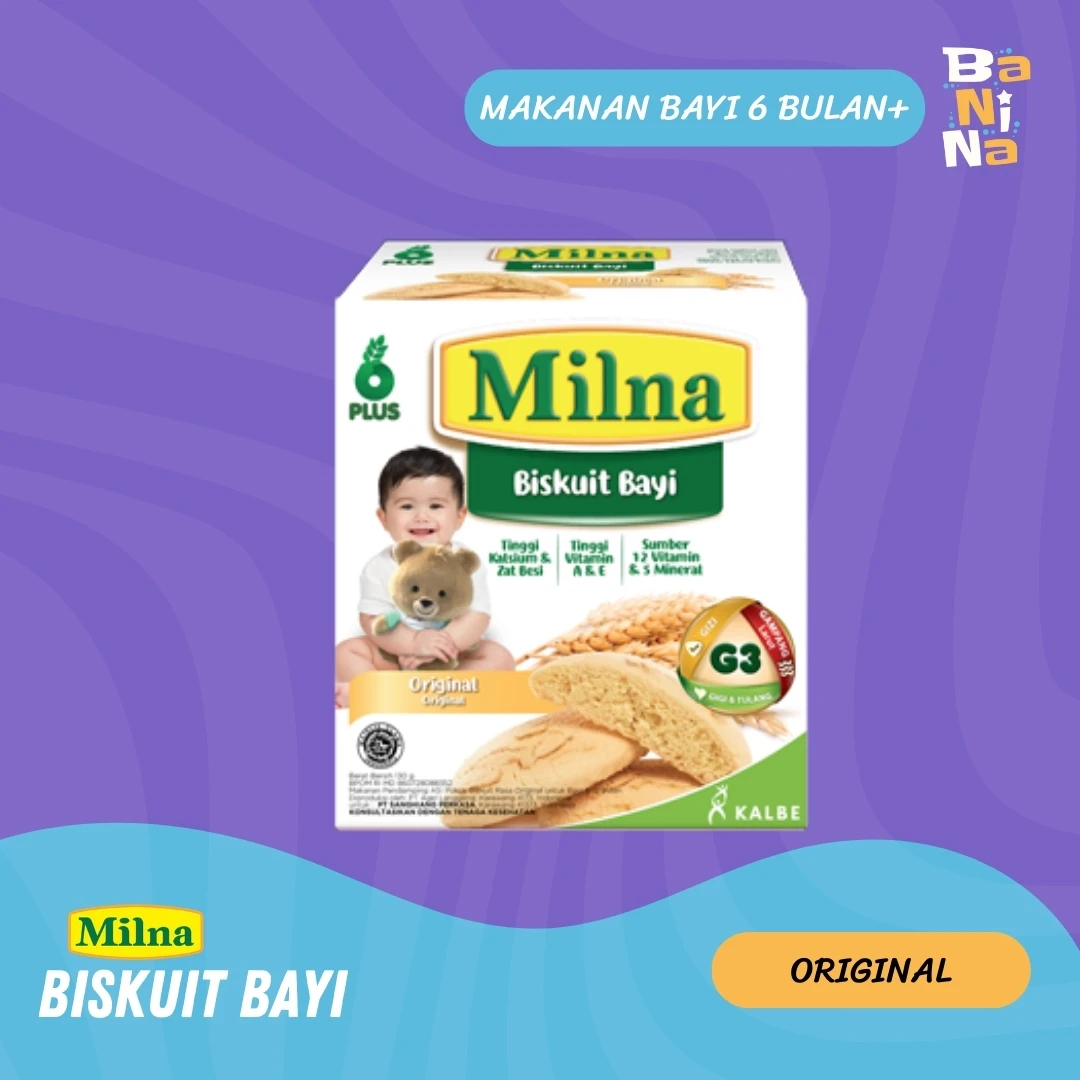 [Stock Malayu] Milna Biskuit 6+ Original 110g
