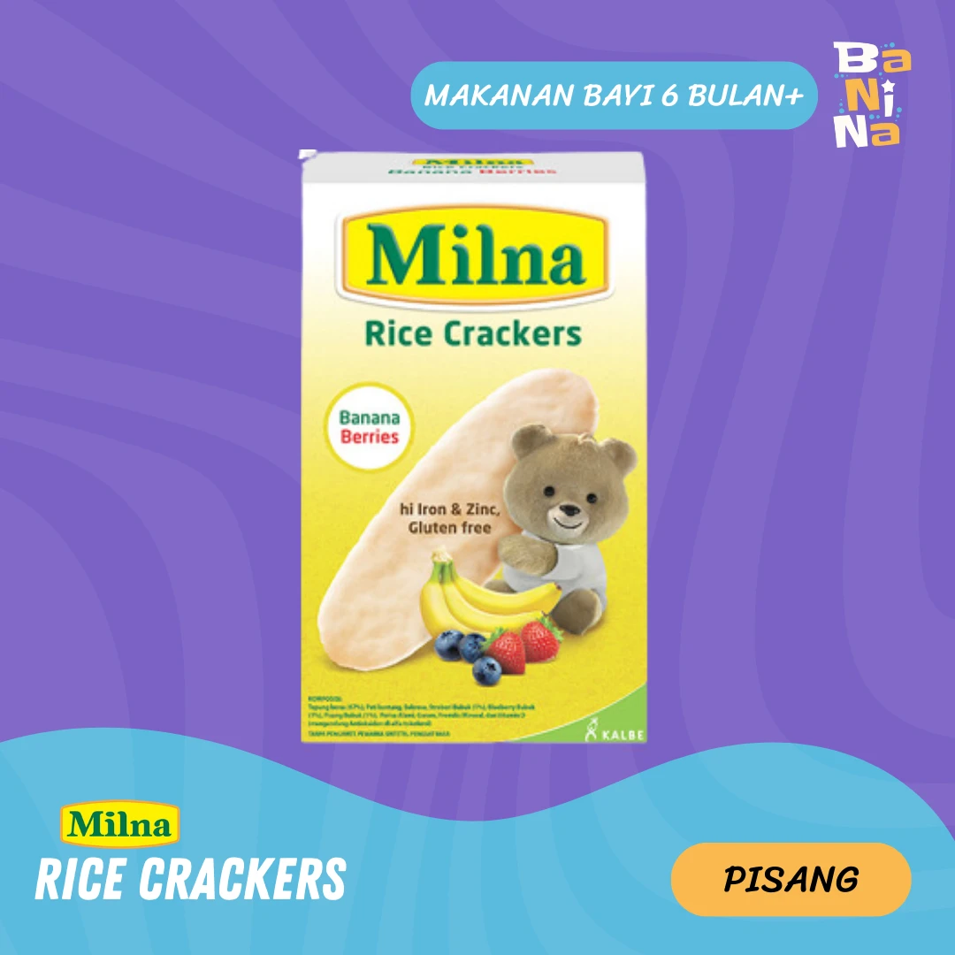 Milna Rice crackers Pisang beri 20g