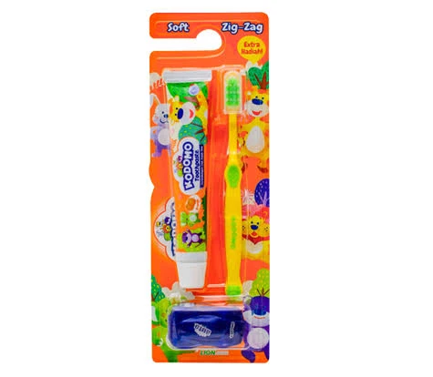 Kodomo Sikat Gigi Soft 2in1 Zigzag