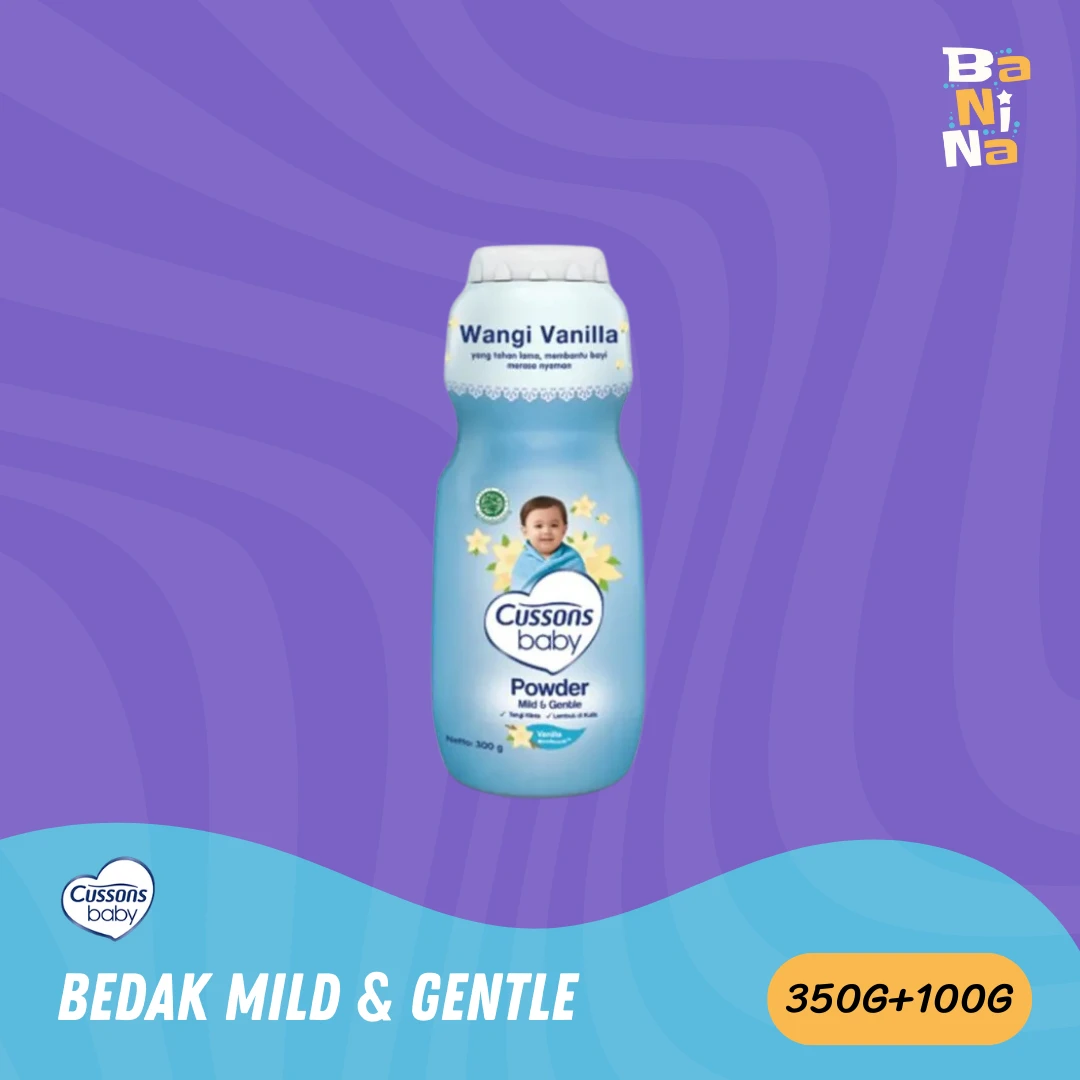 [Stock Malayu] Cussons Baby Powder Mild & Gentle 350+100g