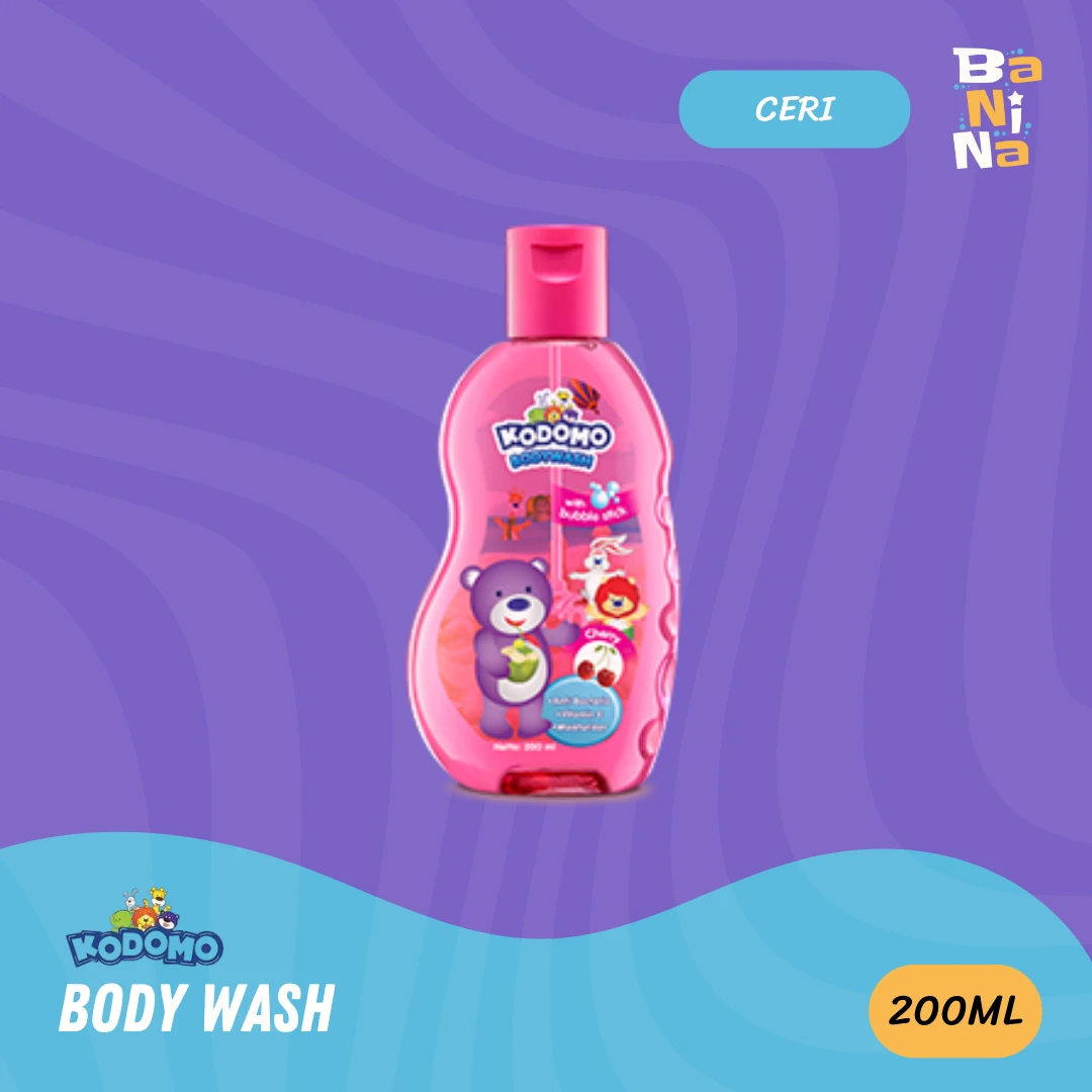 [Harga Grosir] Kodomo Body Wash Ceri 200ml