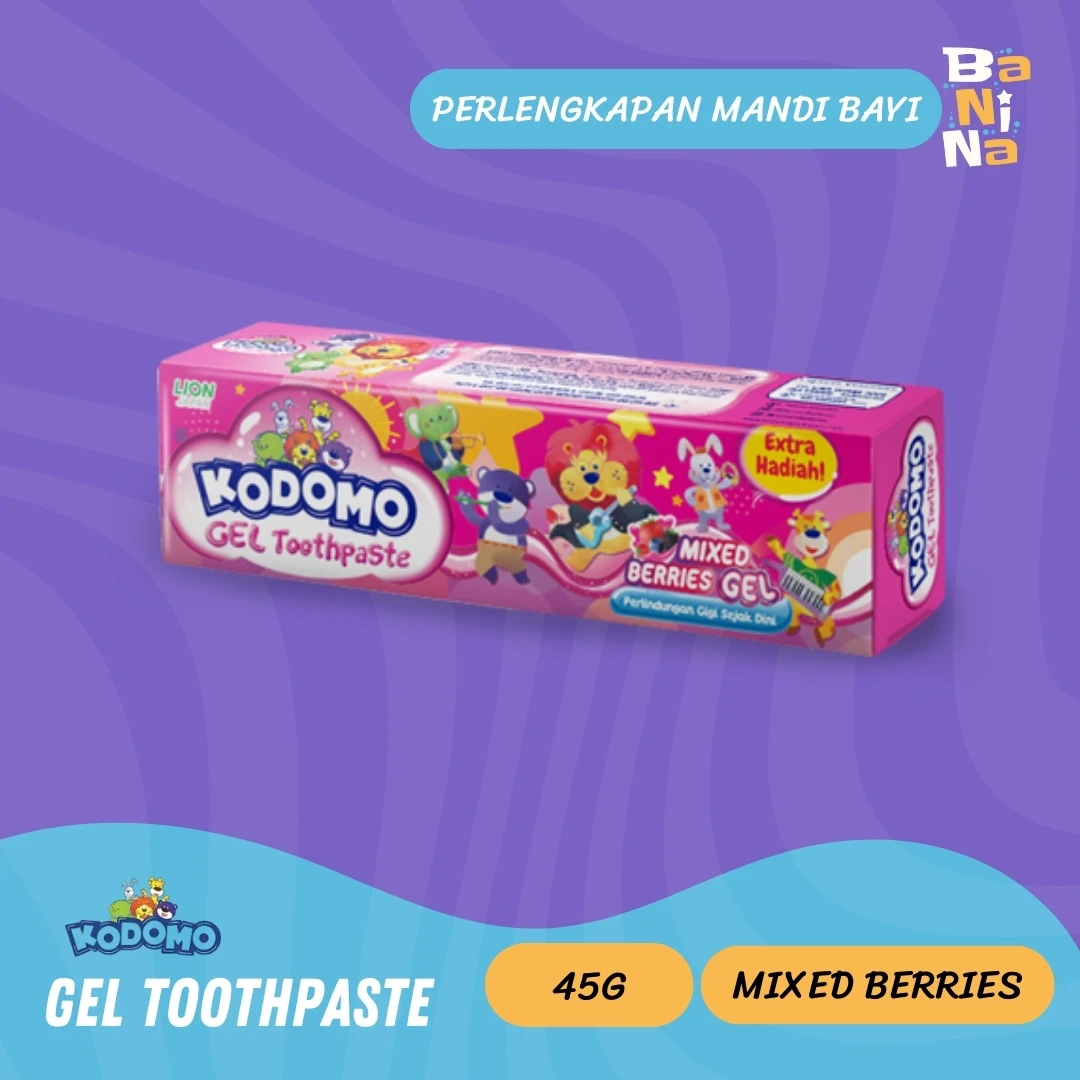 [Harga Grosir] Kodomo Gel Pasta Gigi Mix Berries 45g